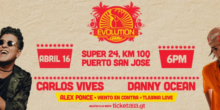 Gallo Evolution 2025: Todo lo que debes saber sobre el concierto del verano en Guatemala