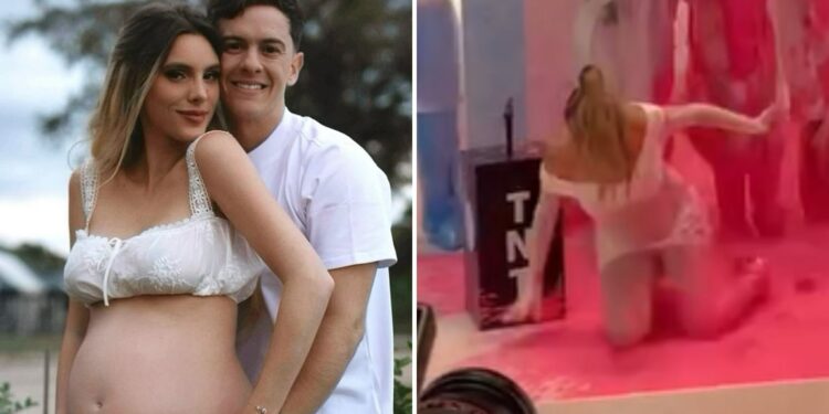 Lele Pons sufre doble caída en la revelación del sexo de su bebé