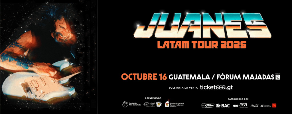 Concierto Juanes Guatemala 2025