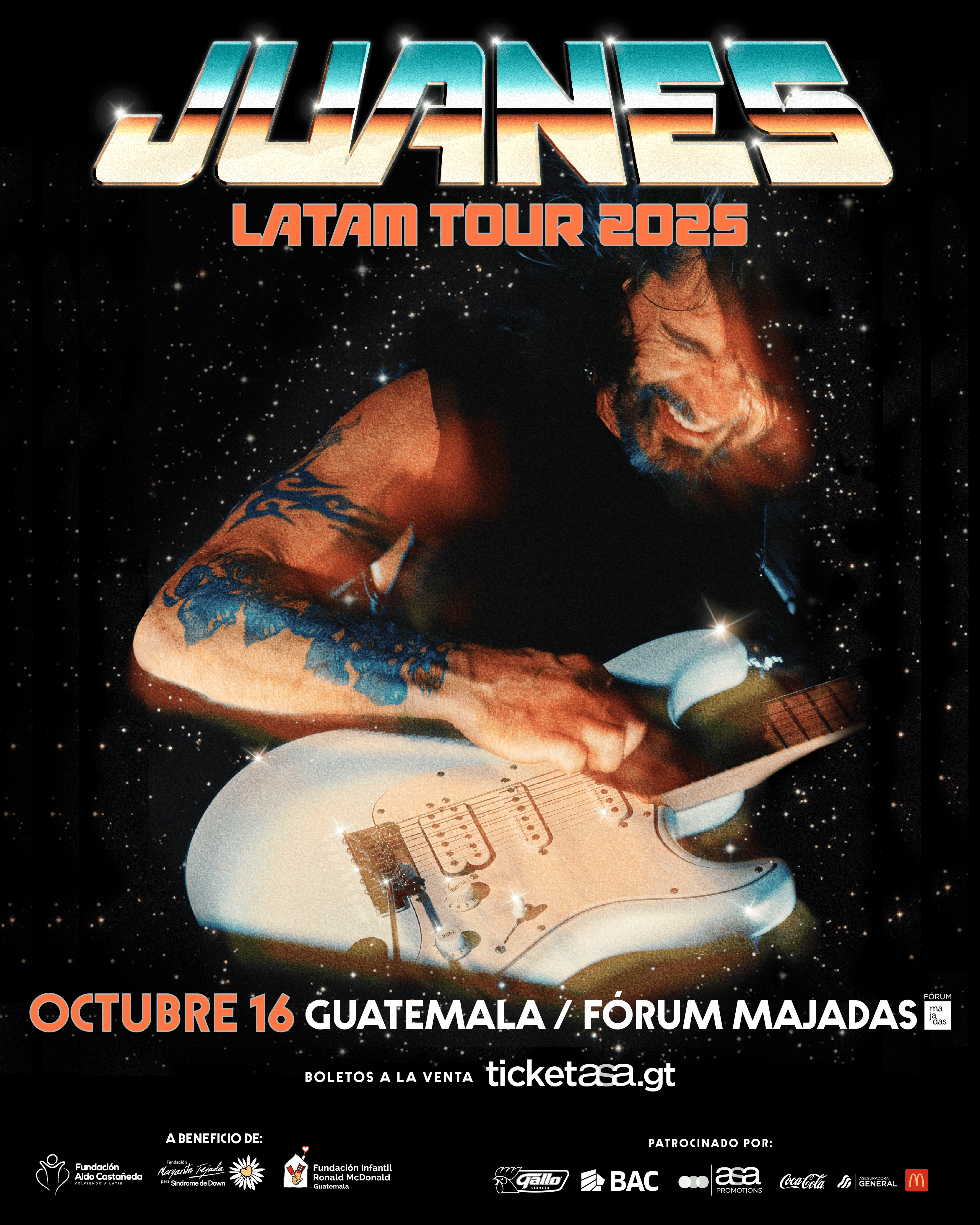 Concierto Juanes Guatemala 2025